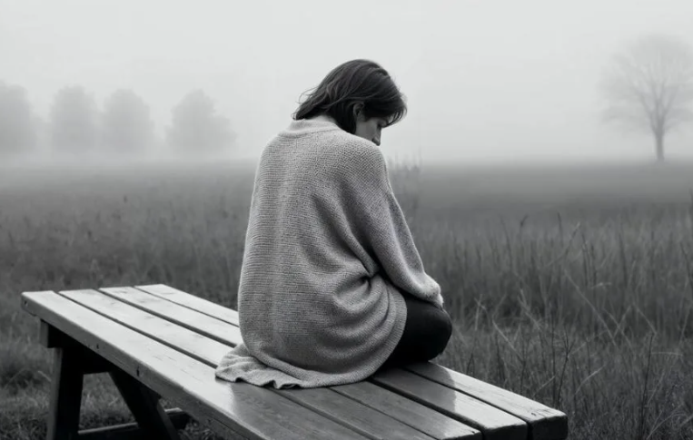 женщина, грусть