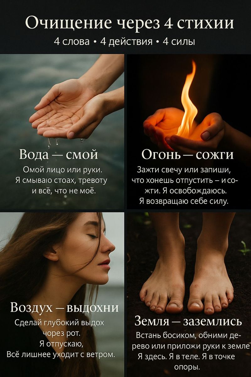 Очищение через 4 стихии 