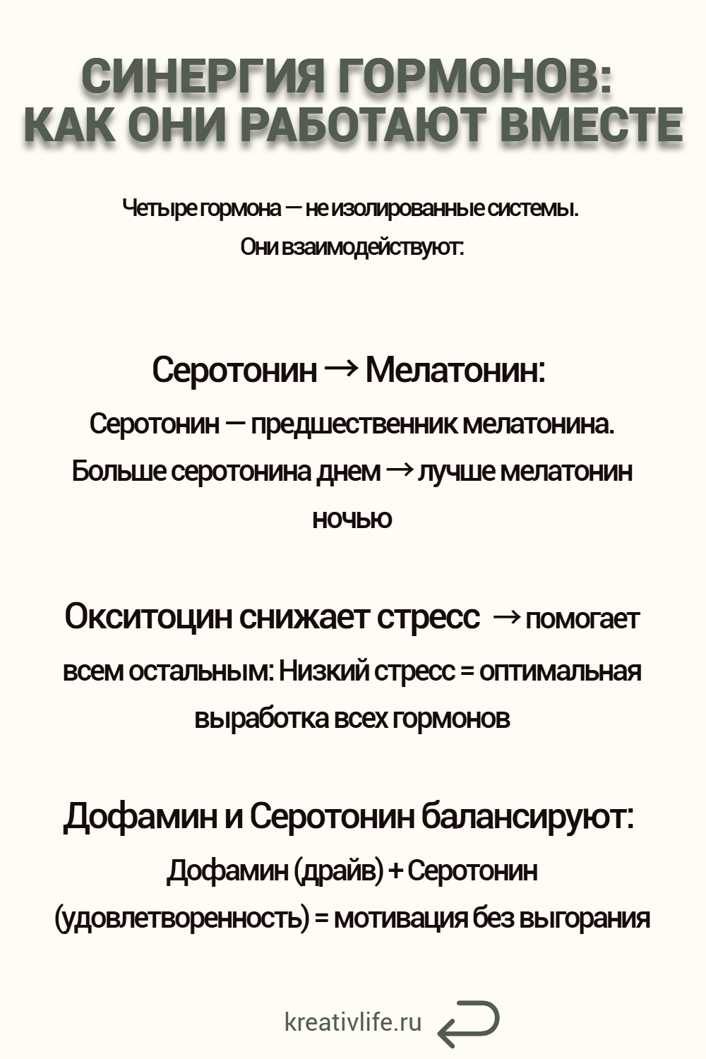 Синергия гормонов: как они работают вместе