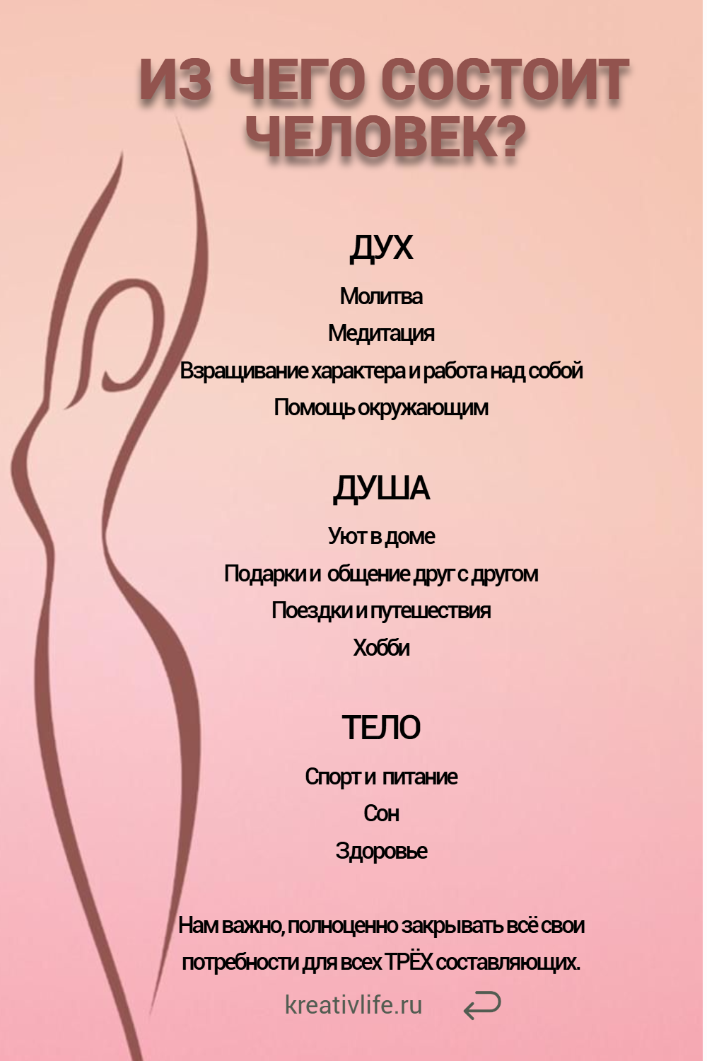 Из чего состоит человек?