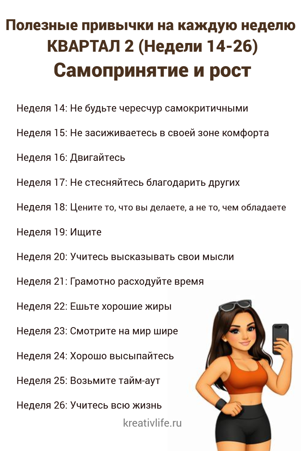 Новый привычки КВАРТАЛ 2 Самопринятие и рост