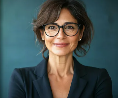 женщина в деловом костюме