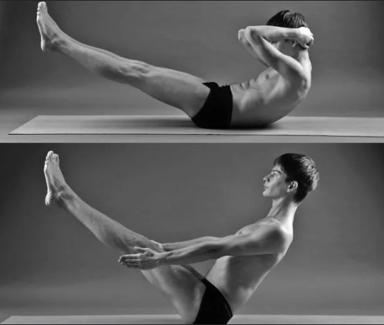 йога, асана, поза лодки, Навасана 