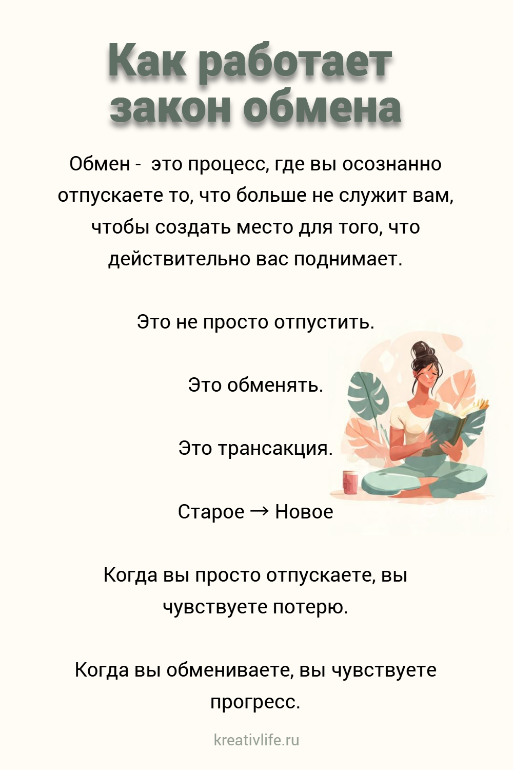 Как работает закон обмена 