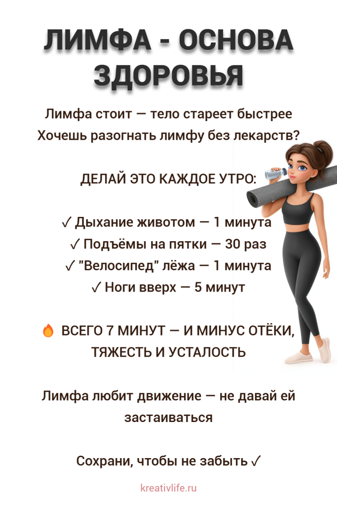 Упражнения для активации лимфы 