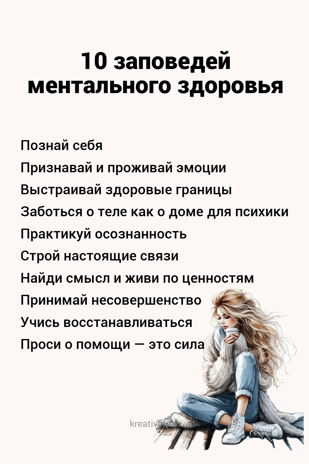 10 заповедей ментального здоровья