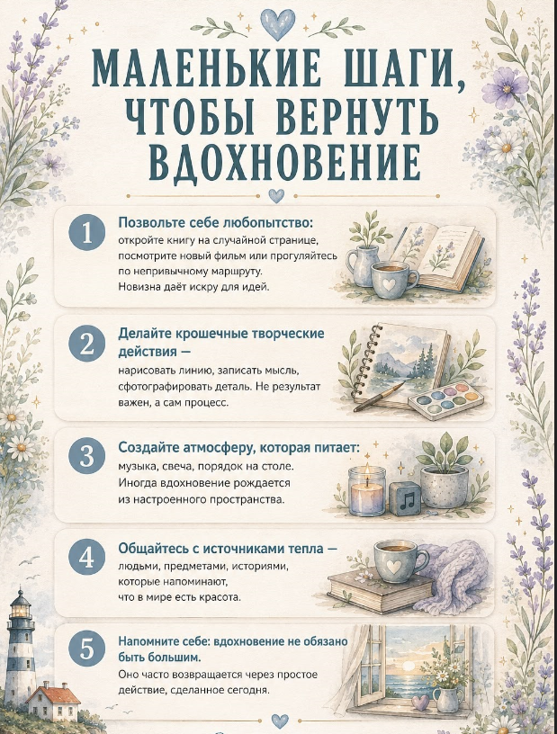 как вернуть вдохновение